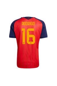 Espanja Rodri Hernandez #16 Jalkapallovaatteet Kotipaita MM-kisat 2026 Lyhythihainen